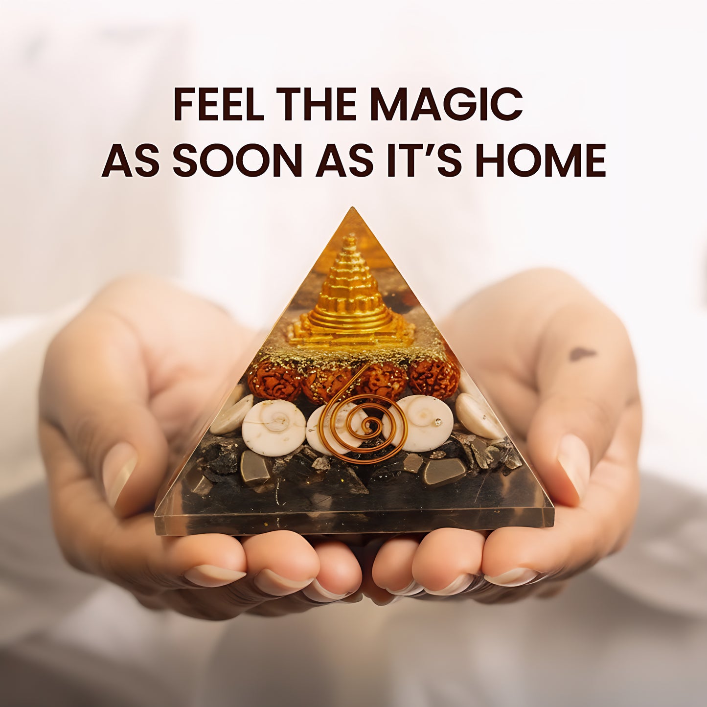 Pyrite Money Magnet Orgone Pyramid