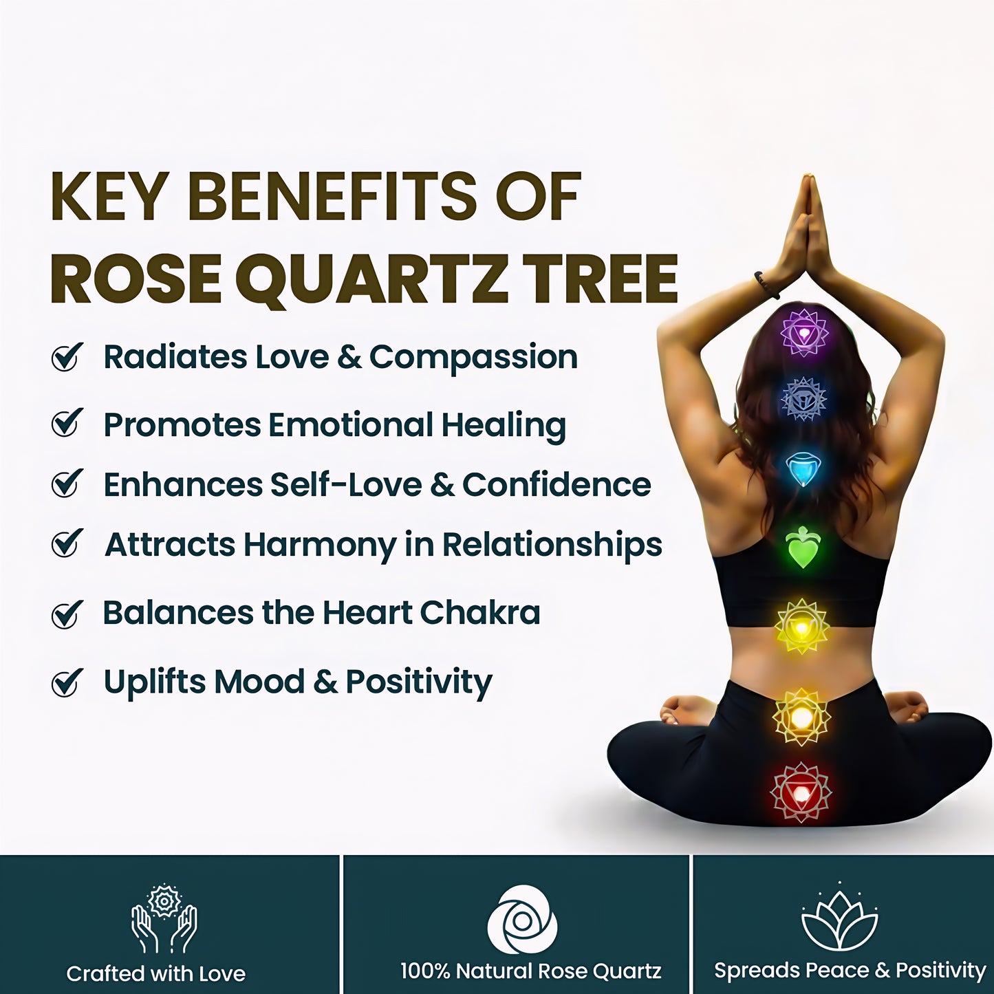 Rose Quartz 300 Chips Gemstone Tree