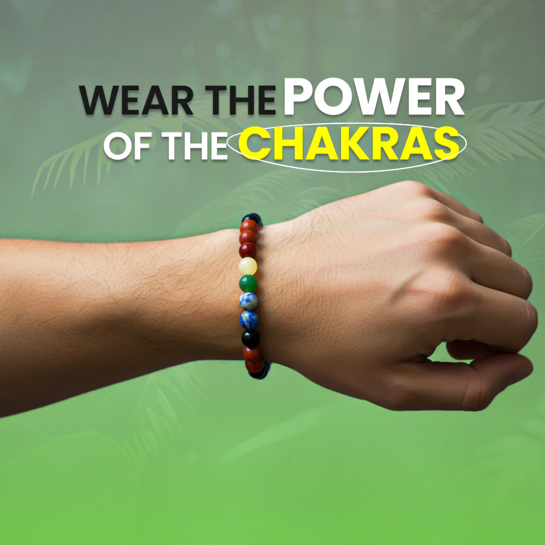 Seven Chakra 8MM Beads Bracelet