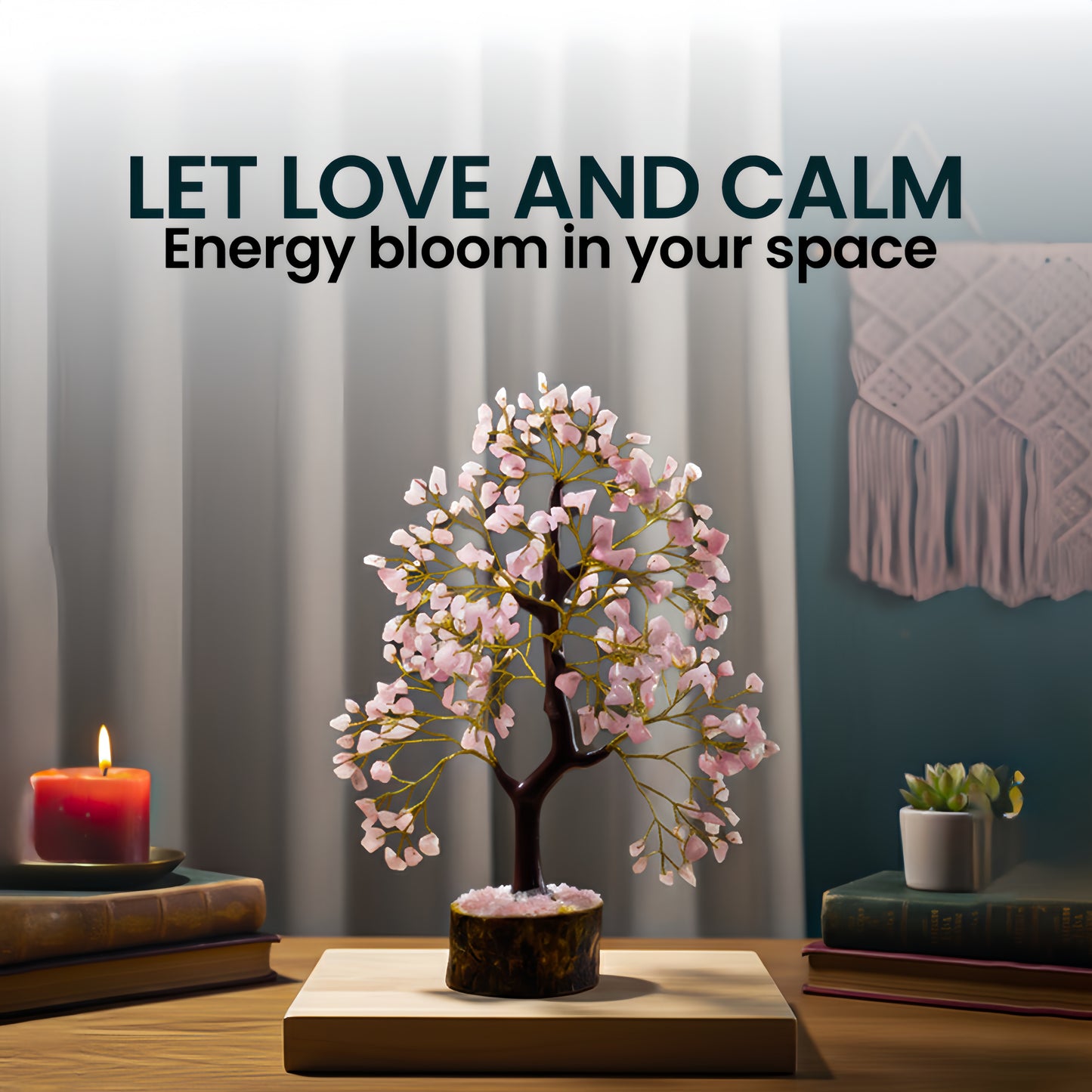 Rose Quartz 300 Chips Gemstone Tree