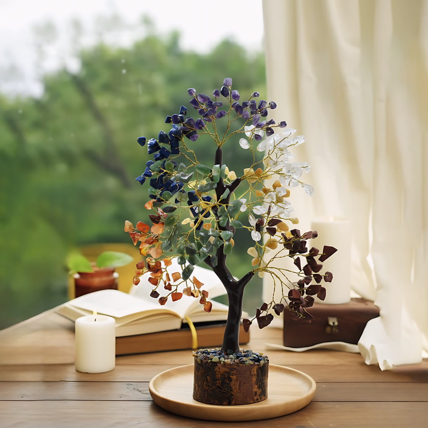 Seven Chakra 300 Chips Crystal Tree