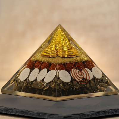 Pyrite Money Magnet Orgone Pyramid