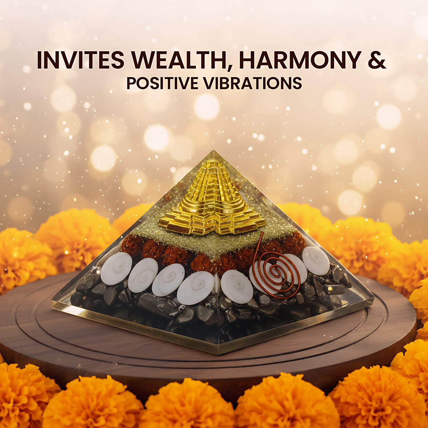 Pyrite Money Magnet Orgone Pyramid