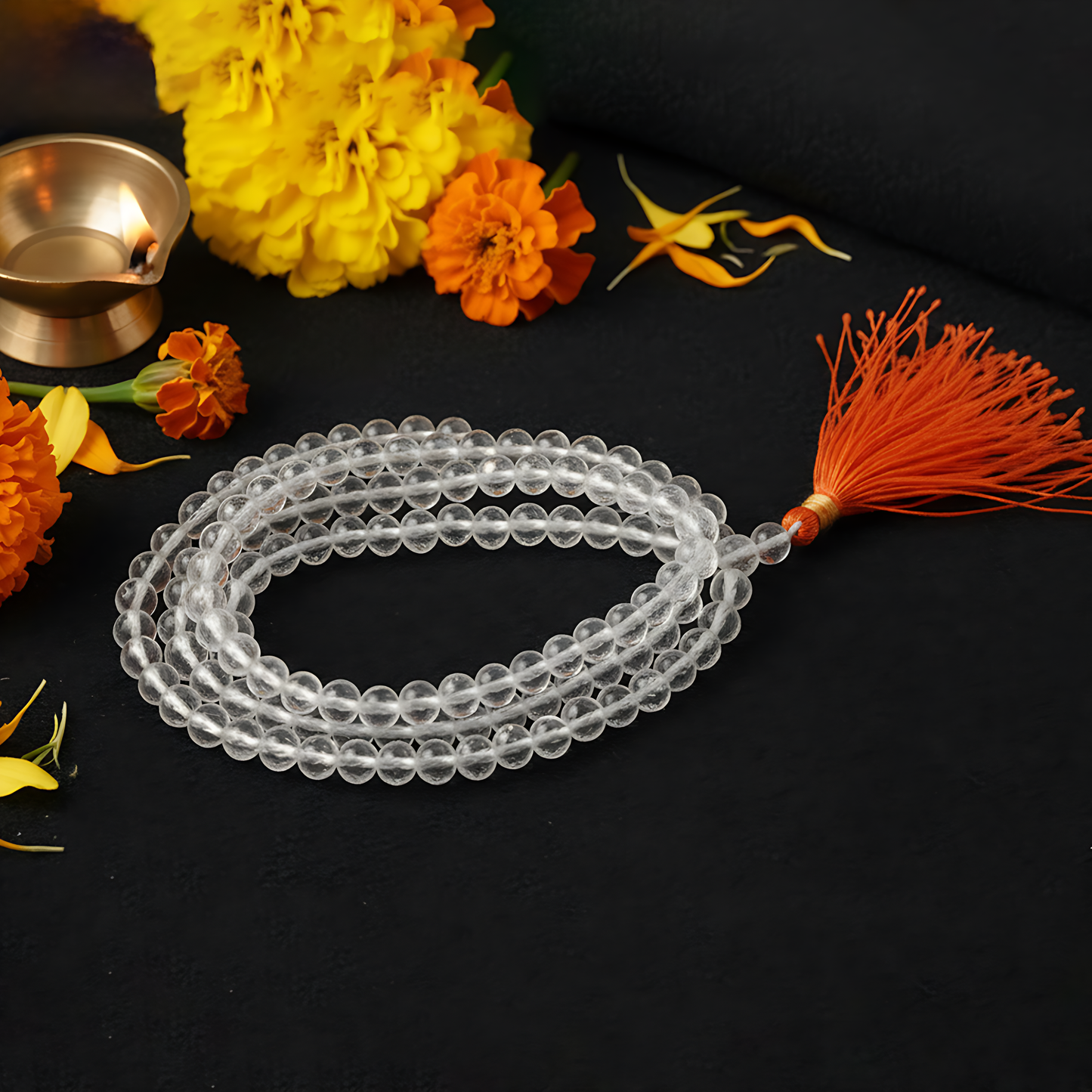 Clear Quartz Diamond cut Shape 6-8MM MALA