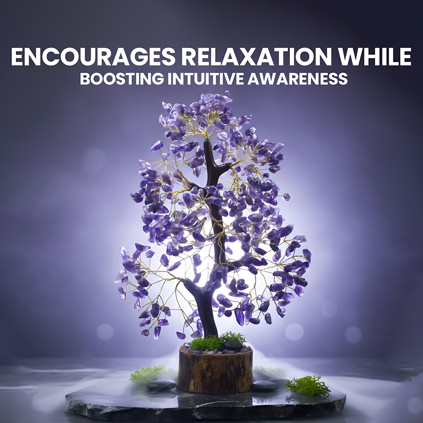 Amethyst 300 Chips Crystal Tree