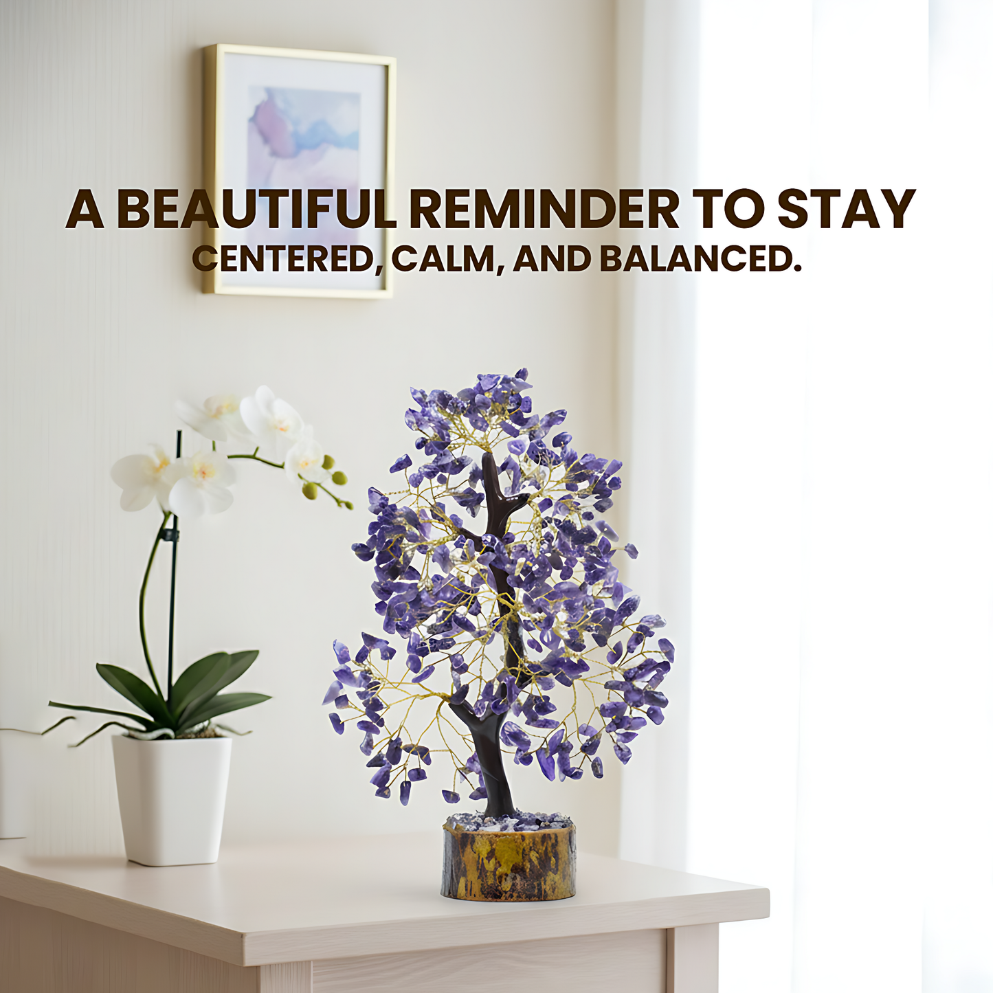 Amethyst 300 Chips Crystal Tree