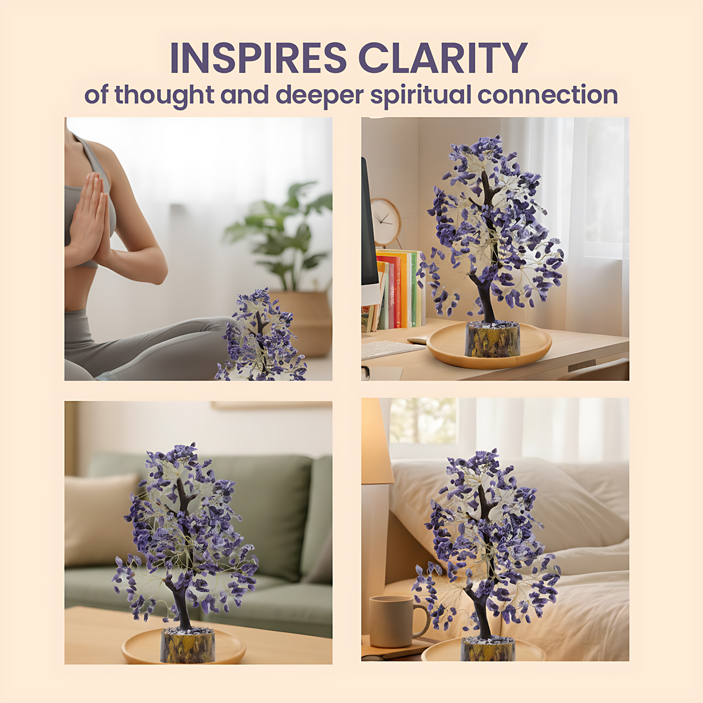 Amethyst 300 Chips Crystal Tree