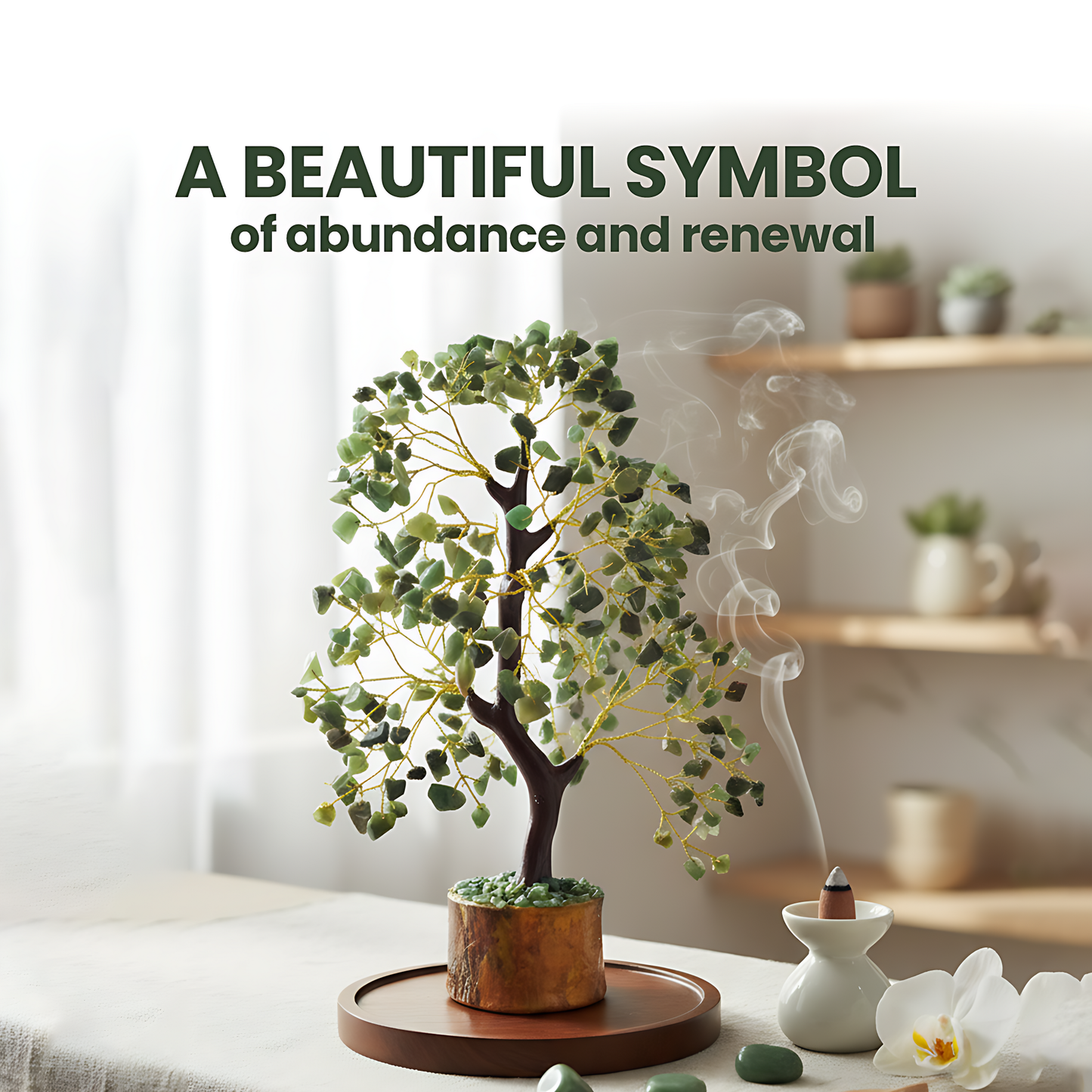 Green Aventurine 300 Chips Gemstone Tree