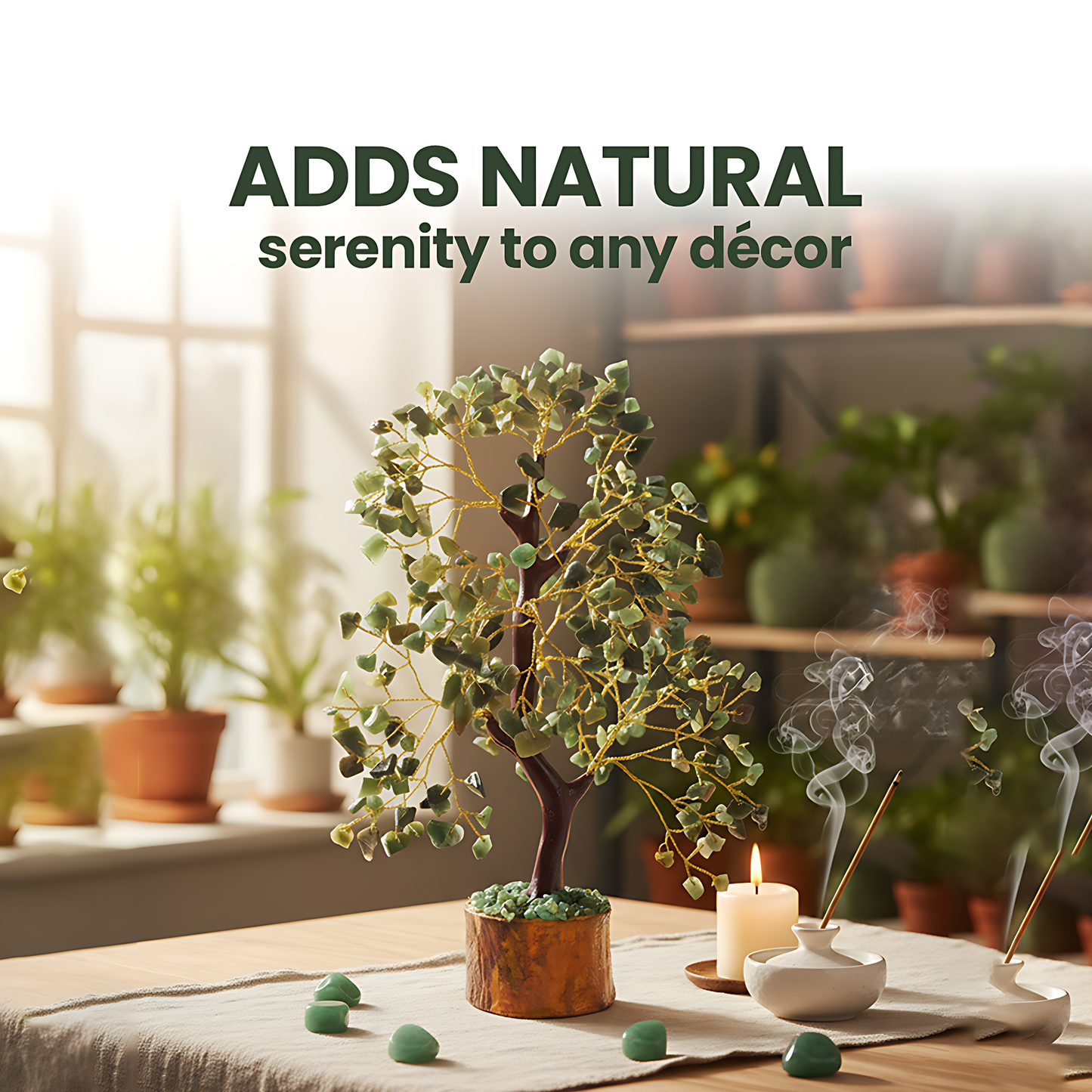 Green Aventurine 300 Chips Gemstone Tree