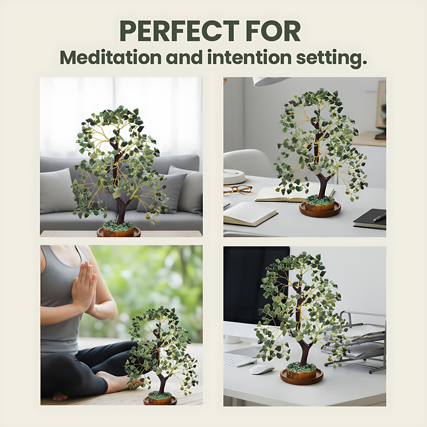 Green Aventurine 300 Chips Gemstone Tree