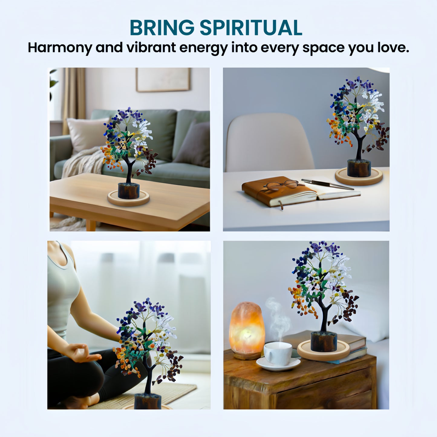 Seven Chakra 300 Chips Crystal Tree