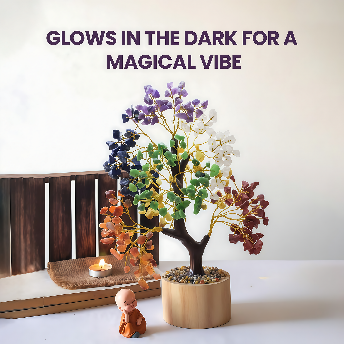 Seven Chakra Glow In The Dark 300 Chips Tree