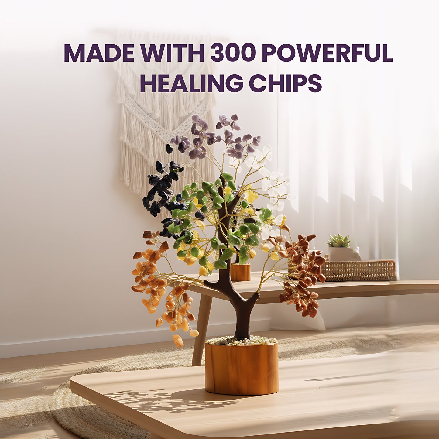 Seven Chakra Glow In The Dark 300 Chips Tree