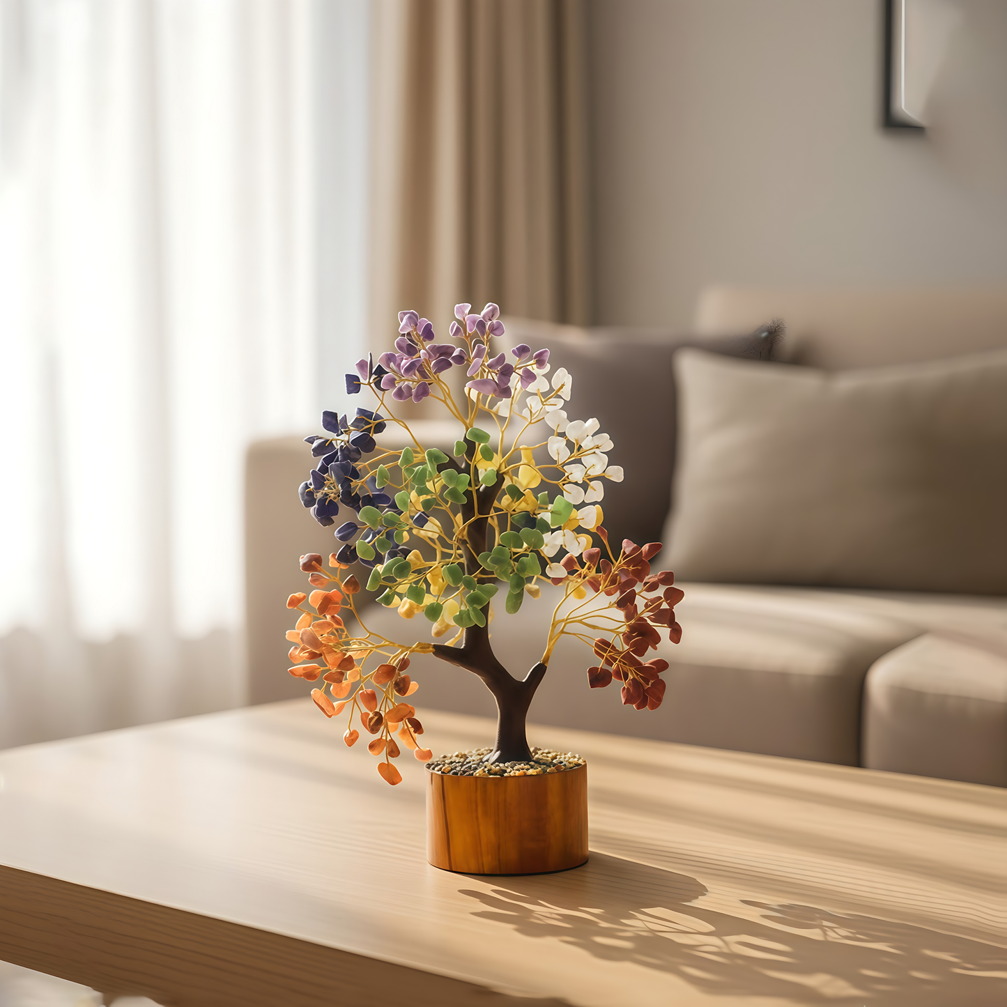 Seven Chakra Glow In The Dark 300 Chips Tree