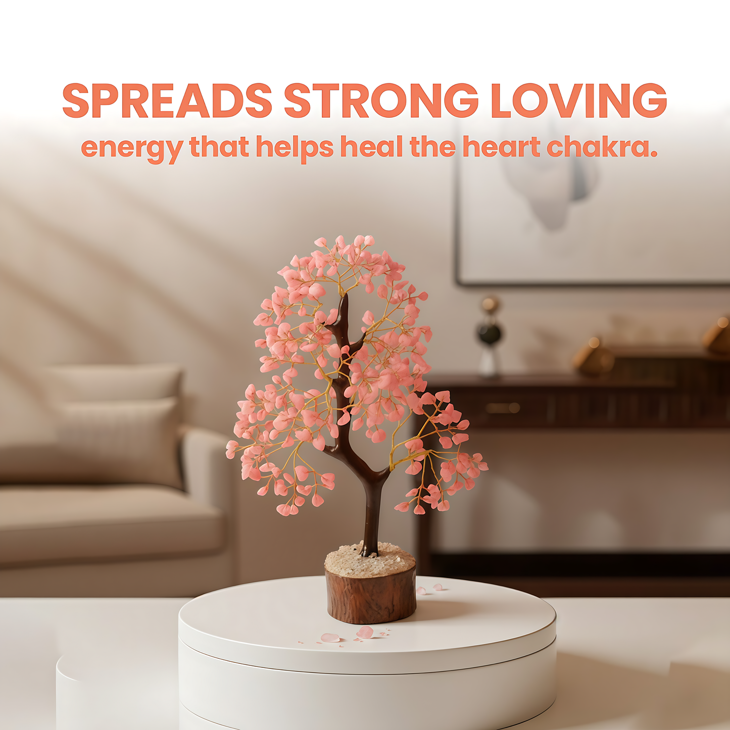 Rose Quartz Glow In The Dark Crystal 300 Chips Tree