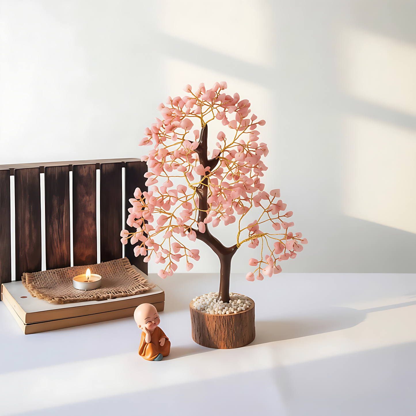 Rose Quartz Glow In The Dark Crystal 300 Chips Tree