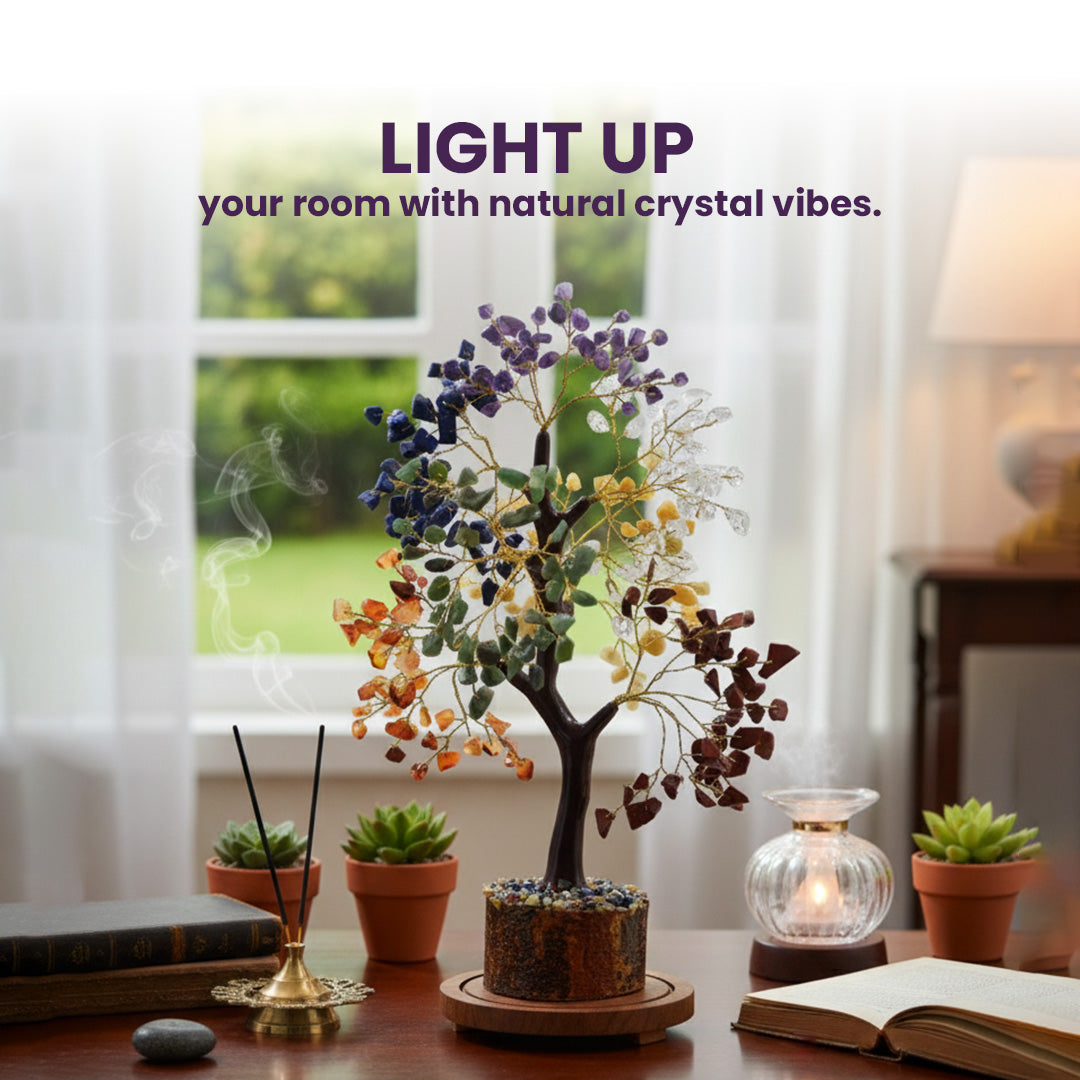 Seven Chakra 300 Chips Crystal Tree